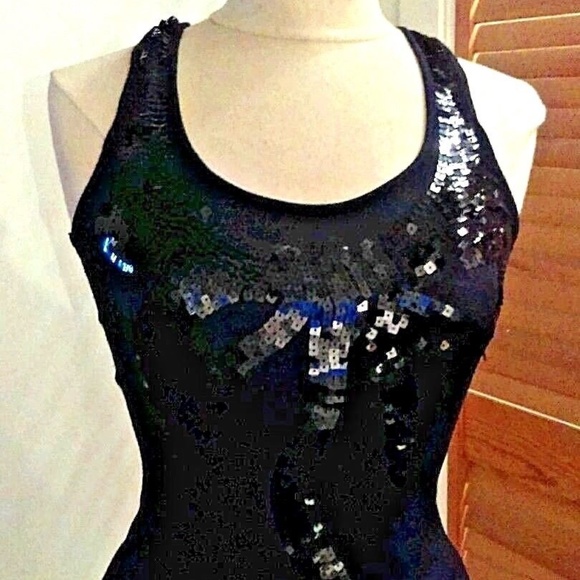 Miley Cyrus, Max Azria, Black Sequin, Racer, XS - Picture 2 of 4
